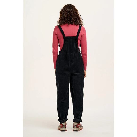 Lucy & Yak Black Corduroy Overalls Dungarees size small 30” tapered full - Picture 2 of 11